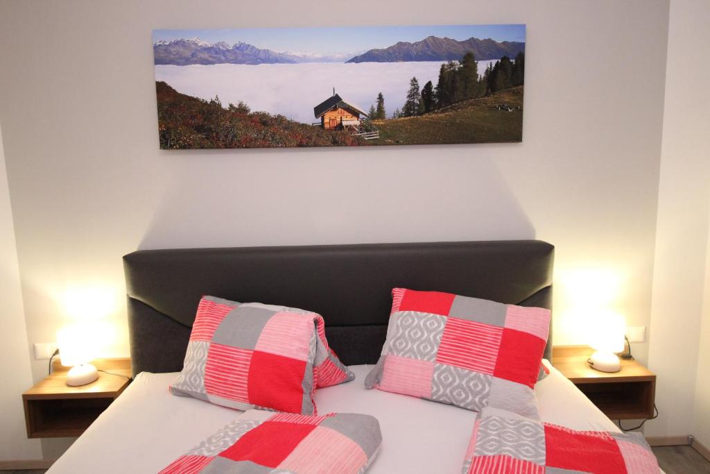 Postel nebo postele na pokoji v ubytování Appartementhaus Lercher