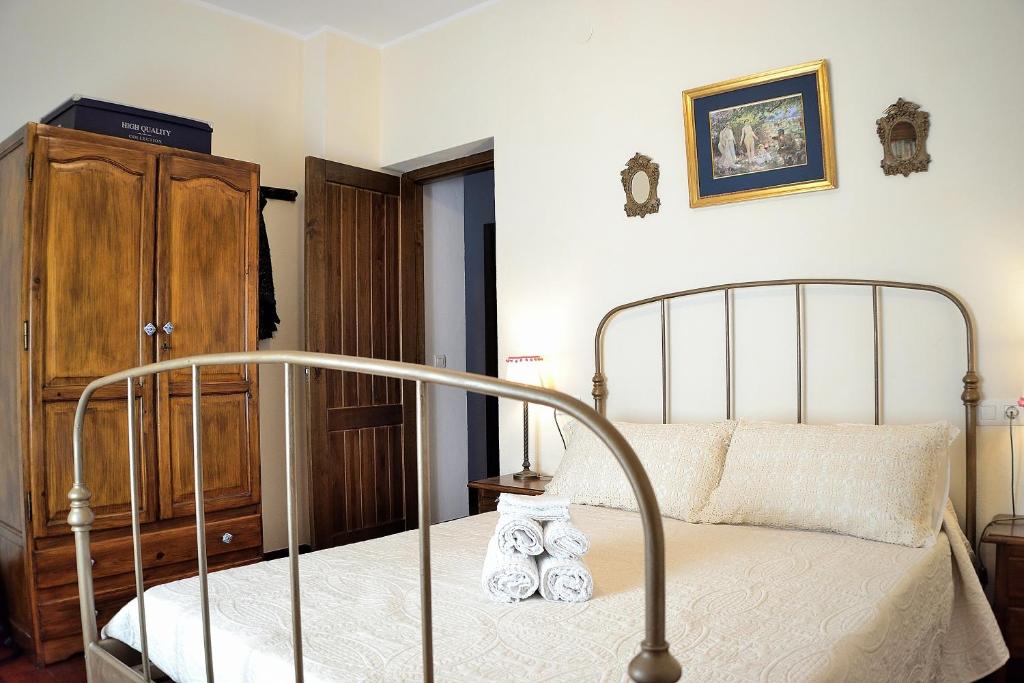 A bed or beds in a room at Casa Azul