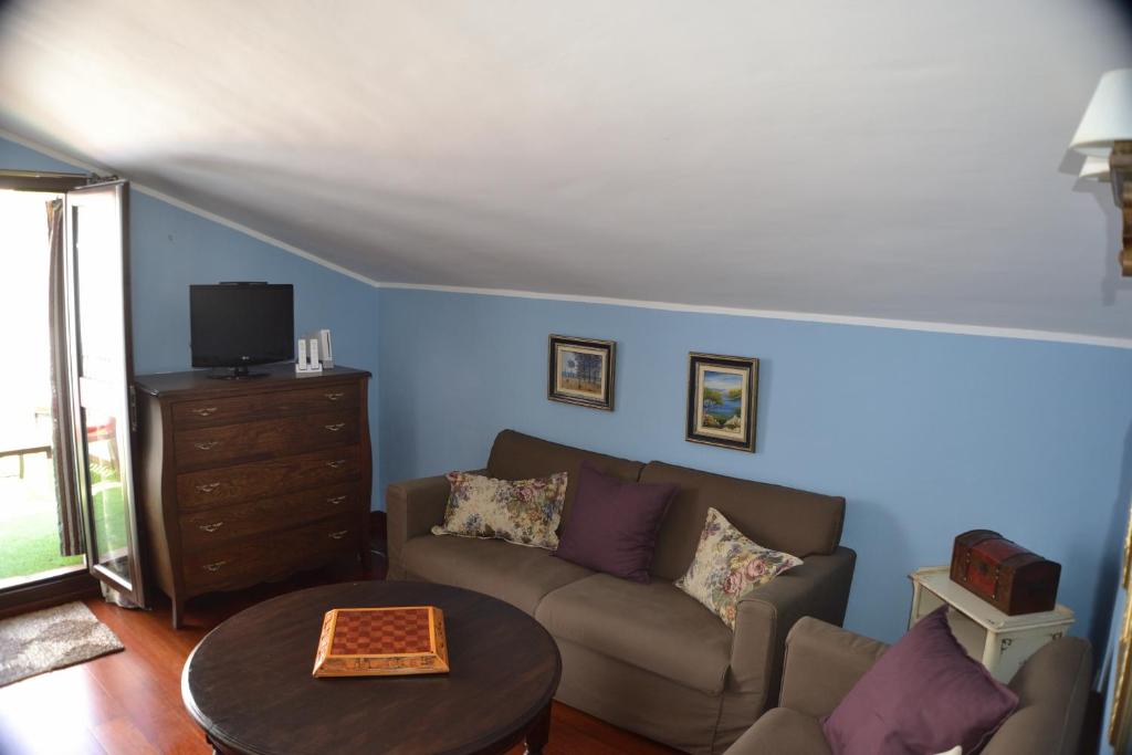 A seating area at Casa Azul