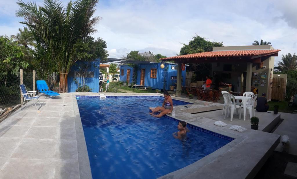 Bazén v ubytování Abrolhos Dive Inn nebo v jeho okolí