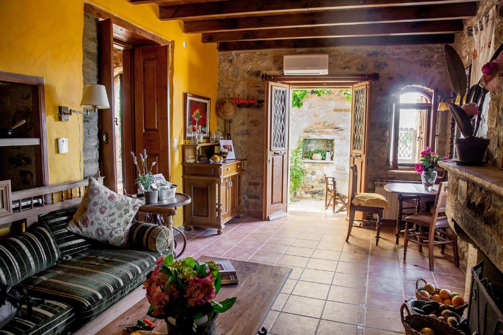Posezení v ubytování Dorovinis Country Houses