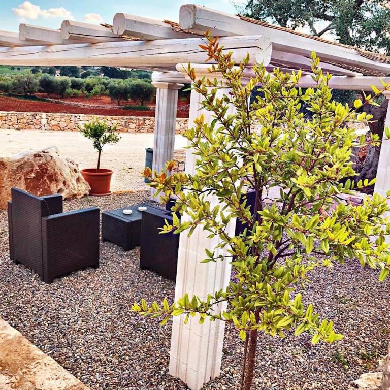 En hage utenfor Trulli Caroli