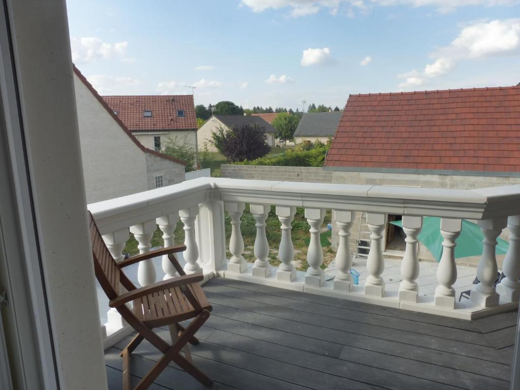 Balkón nebo terasa v ubytování 4 Chambres meublées et un seul studio avec petite cuisine