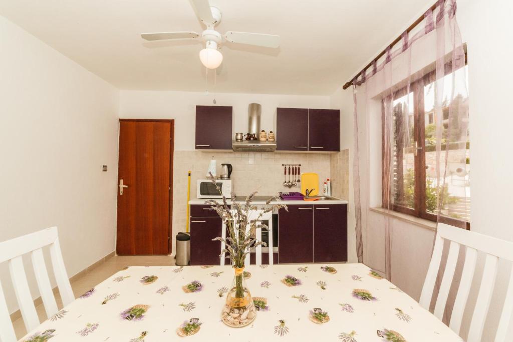 Kuchyň nebo kuchyňský kout v ubytování Apartments Fedrigo