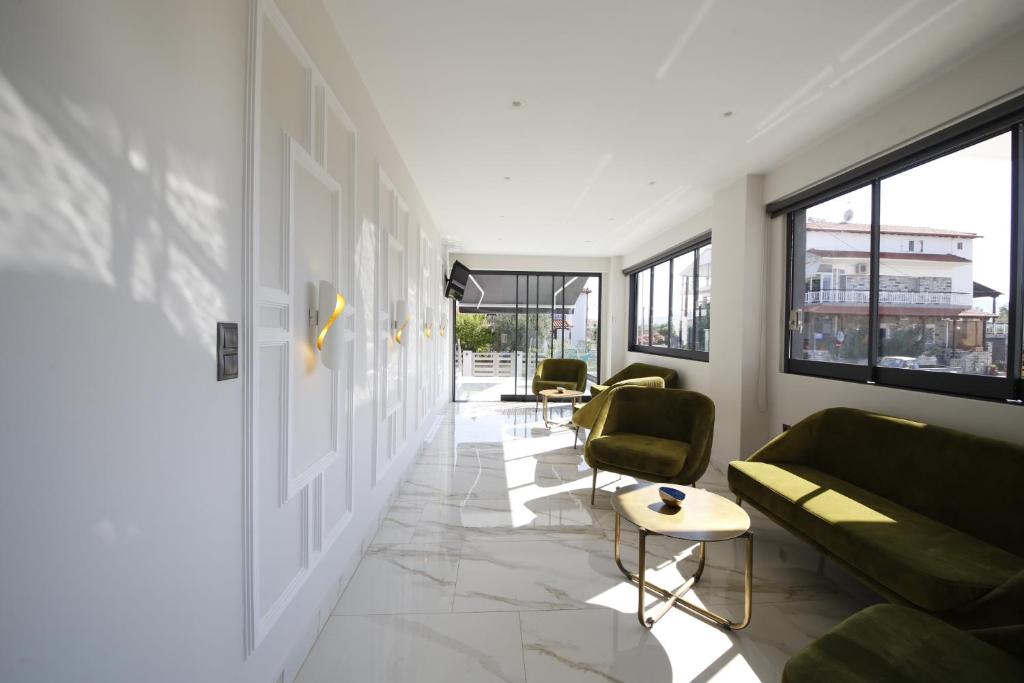 Posezení v ubytování Albatros Suites