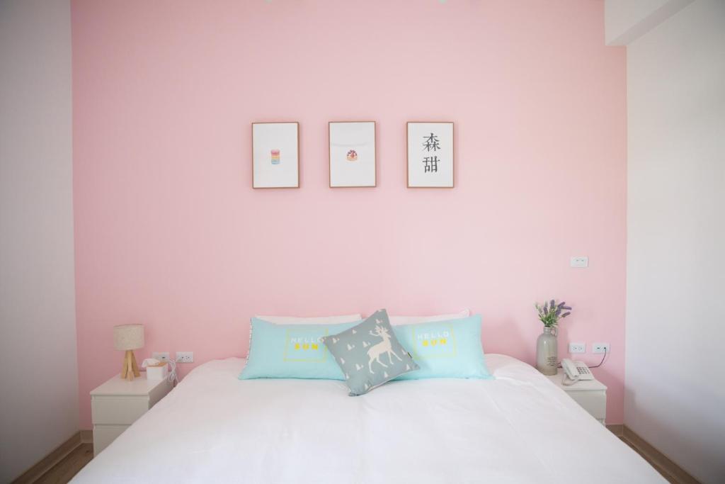 Postel nebo postele na pokoji v ubytování Foresweet B&B