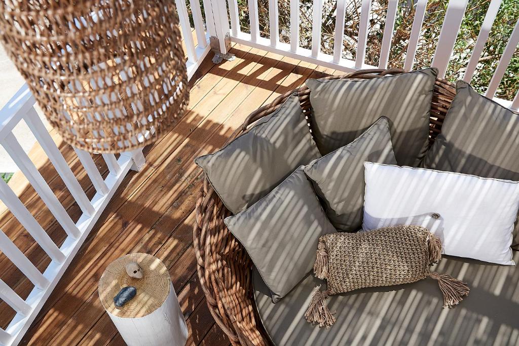 Balkón nebo terasa v ubytování Delmar Apartments & Suites Milos - Delmar Collection