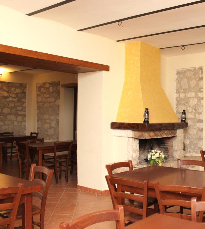 A seating area at Masseria Mastrangelo