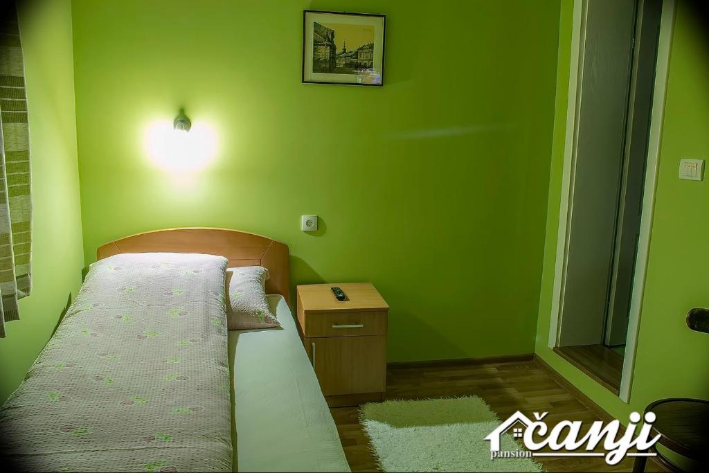 Postel nebo postele na pokoji v ubytování Pansion Čanji