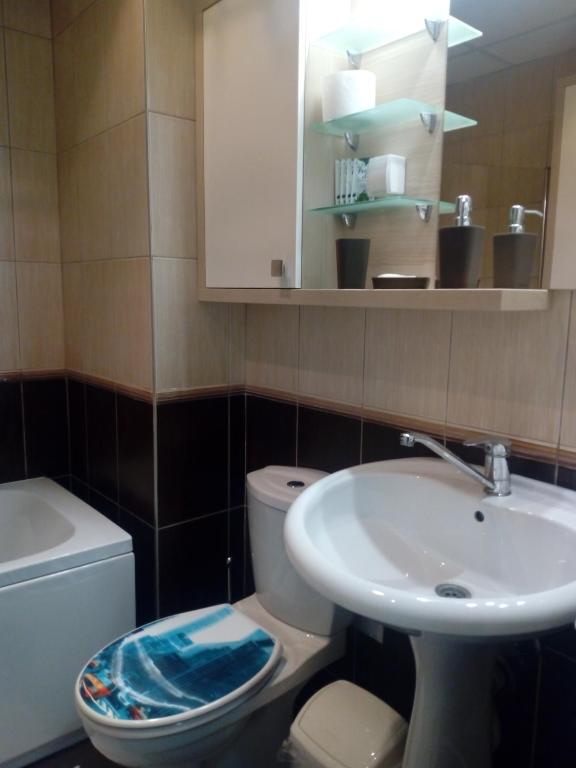 Koupelna v ubytování Apartman ZVEZDA