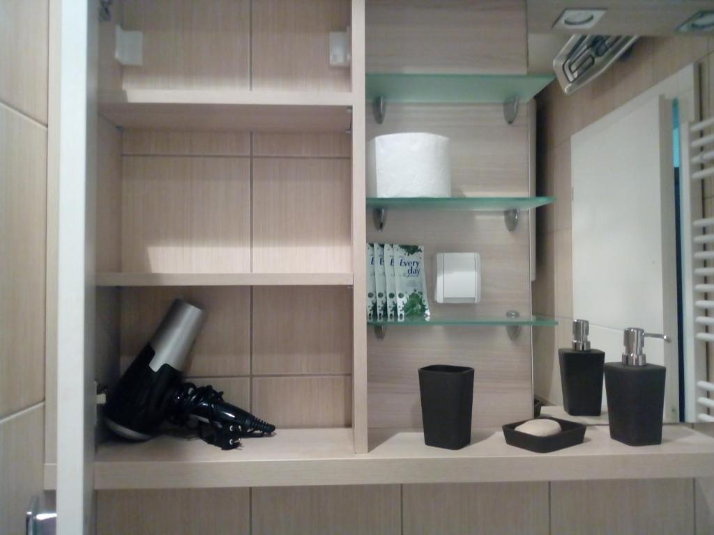 Kuchyň nebo kuchyňský kout v ubytování Apartman ZVEZDA