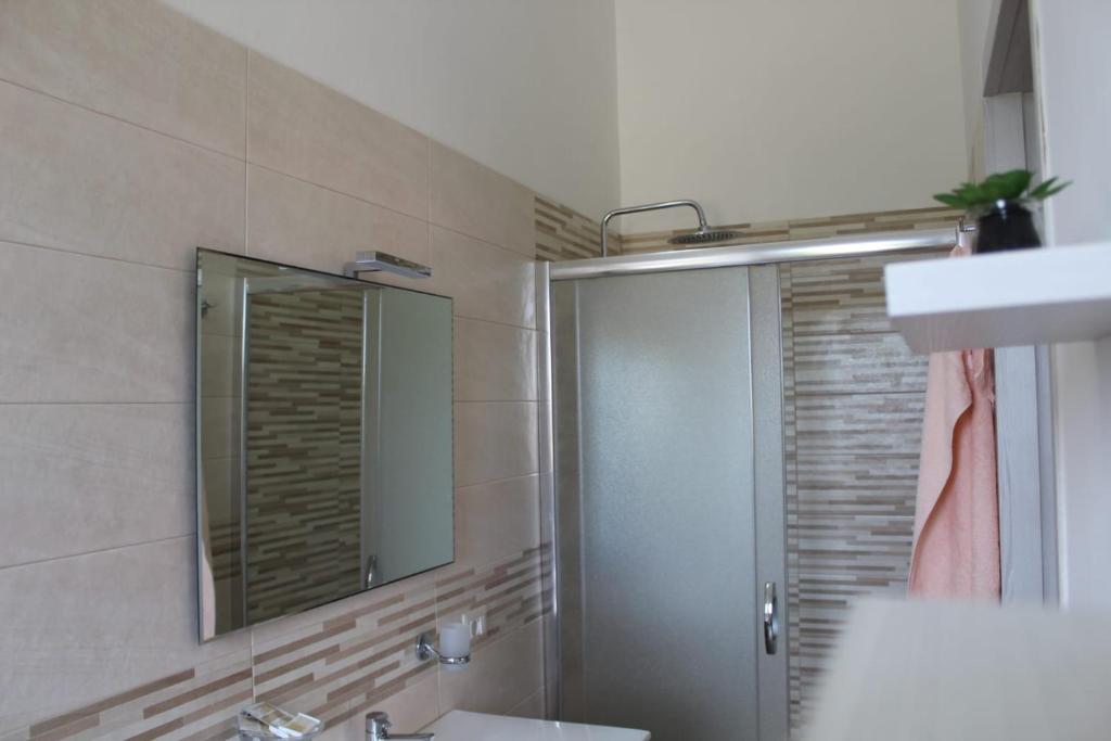Koupelna v ubytování Krasì B&B