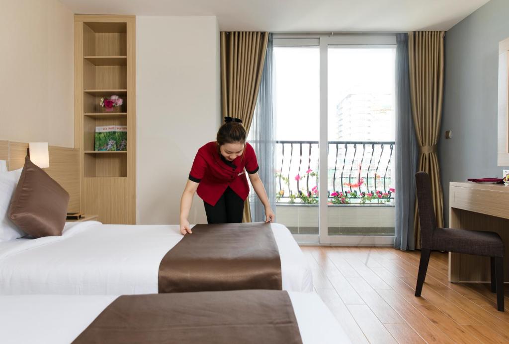 Phòng Deluxe Giường Đôi/2 Giường Đơn Nhìn Ra Thành Phố