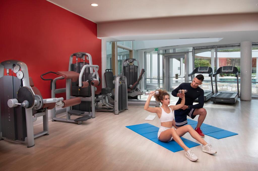 Fitness centrum a/nebo fitness zařízení v ubytování Ethra Reserve Kalidria