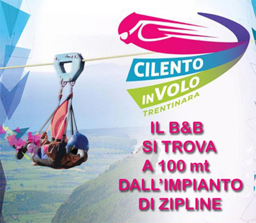 a poster of a person hanging on a parachute at Trentinara Cilento in Trentinara