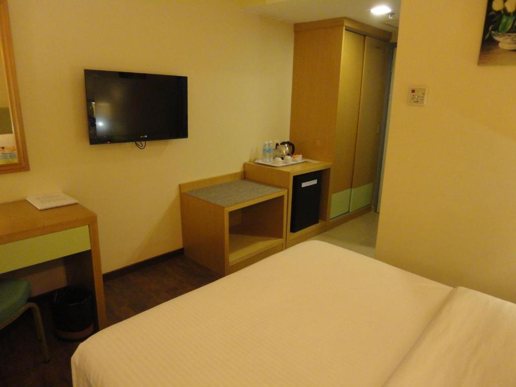 TV a/nebo společenská místnost v ubytování The Pavilion Hotel