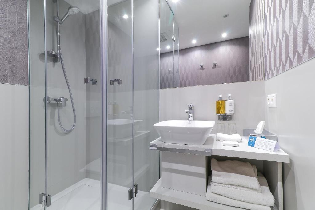 Kúpeľňa v ubytovaní Hotel Karpatia
