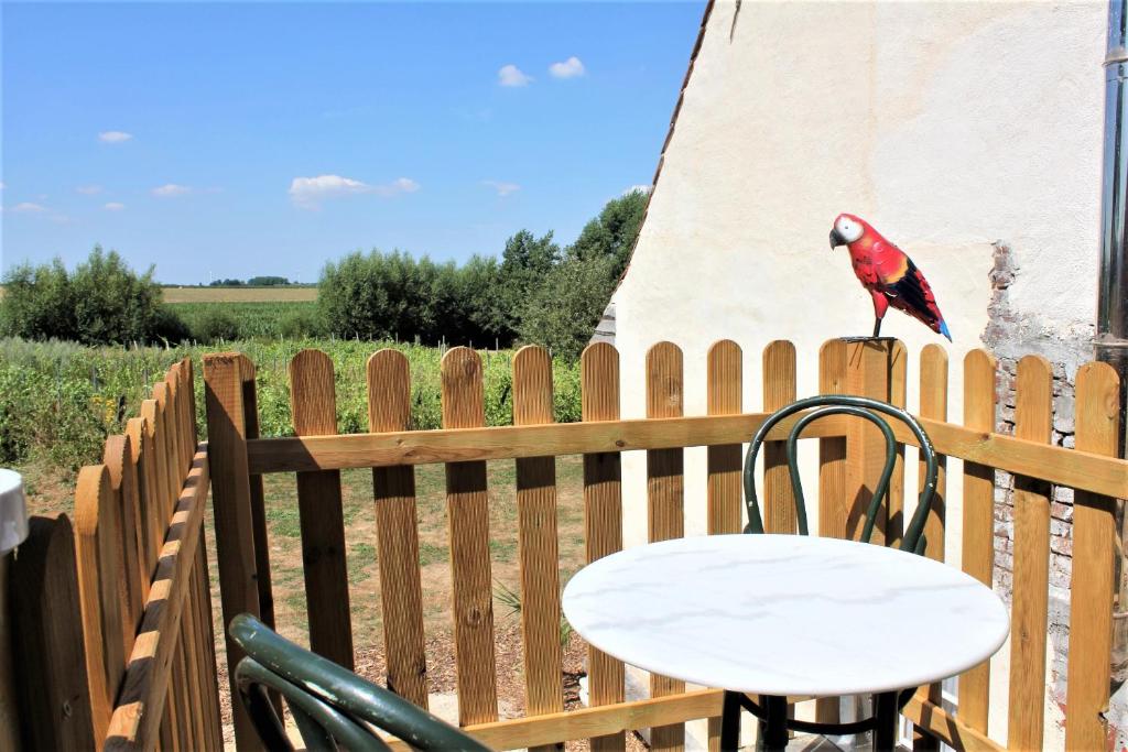 Balkón nebo terasa v ubytování B&B 't Zwaluwnest