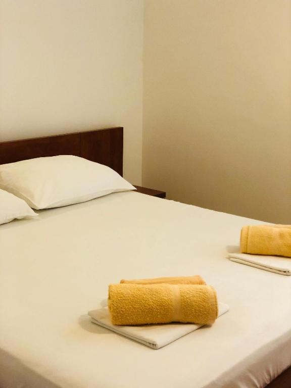 Un pat sau paturi într-o cameră la Sea view Apartment, Todorovic