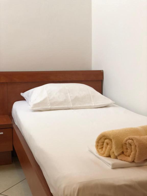Un pat sau paturi într-o cameră la Sea view Apartment, Todorovic