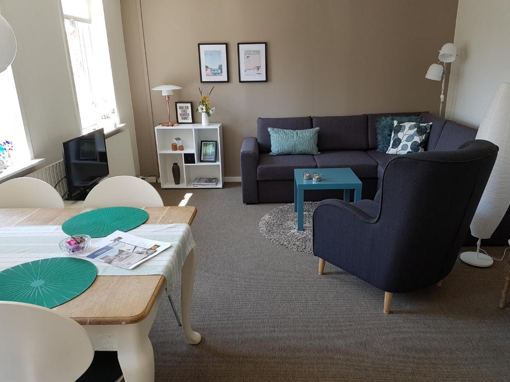 Posezení v ubytování B&B Villa Filsø