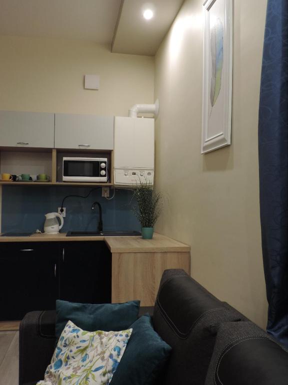 Kuchnia lub aneks kuchenny w obiekcie Apartament Blue