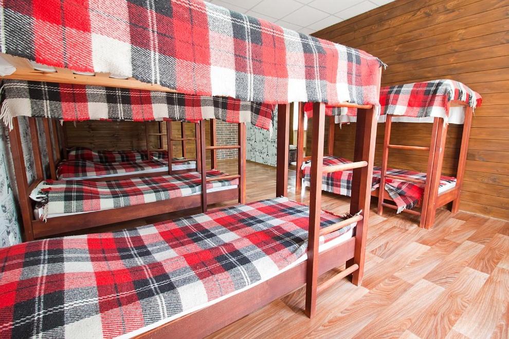 Postel nebo postele na pokoji v ubytování Tsentr Hostel