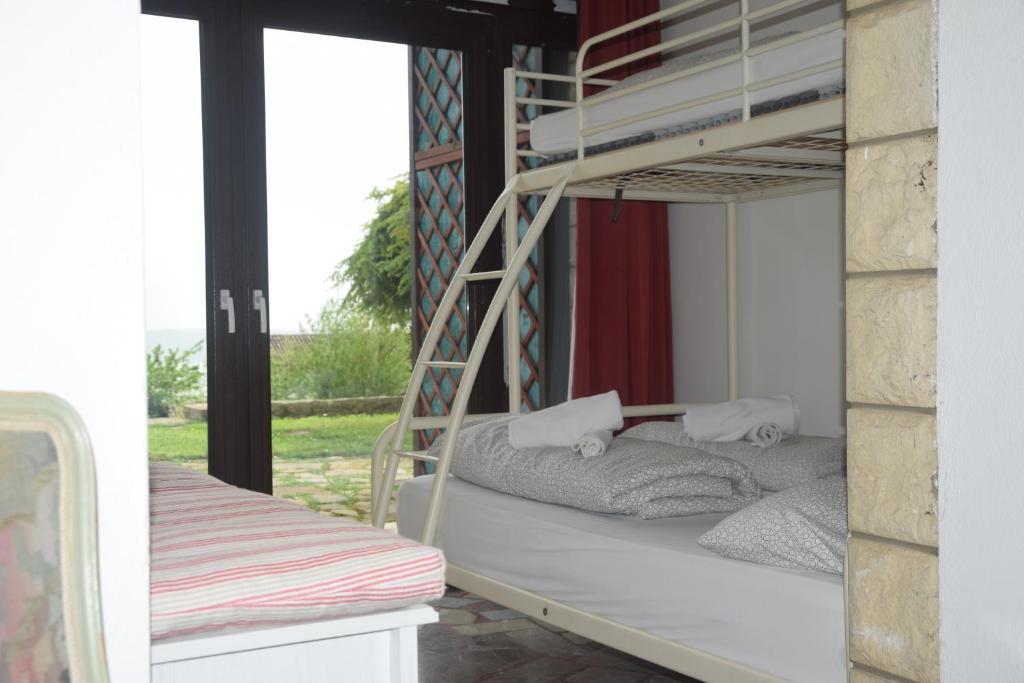 Balkón nebo terasa v ubytování Hostel Panorama Portorož