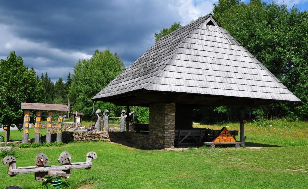 Zahrada ubytování Apartmány Stožec - Bella Premium