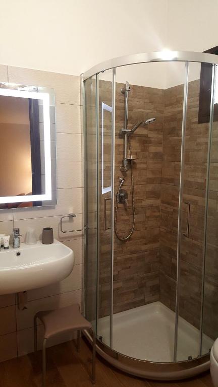 Koupelna v ubytování B&B Il Campanile