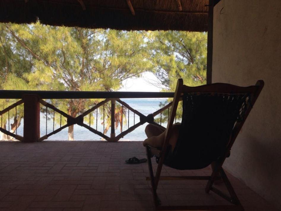 Balkón nebo terasa v ubytování Xcalak Caribe Lodge