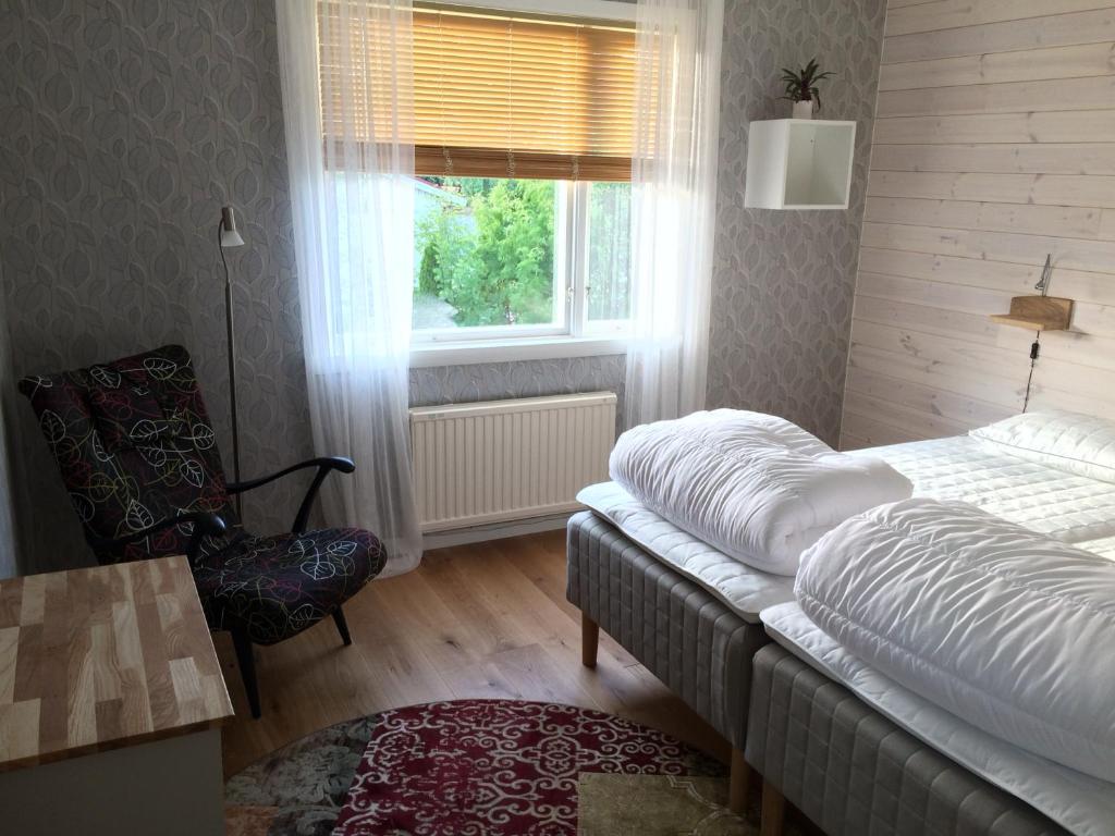 Postel nebo postele na pokoji v ubytování Mittes Rum