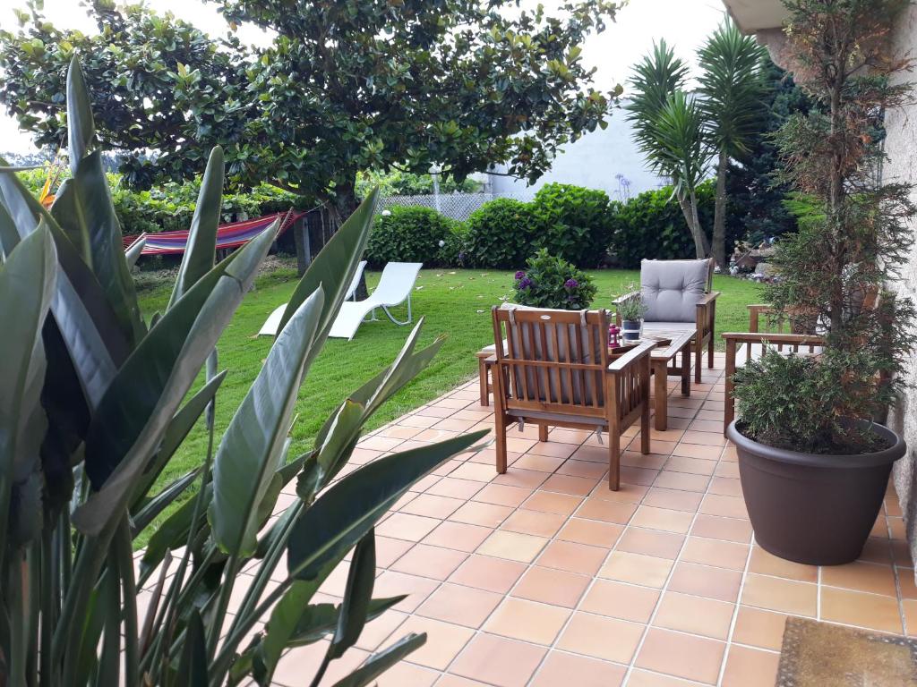 Zahrada ubytování Casa Lastres