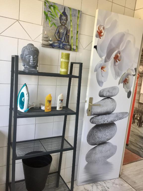 Koupelna v ubytování Au Nid de Tillé