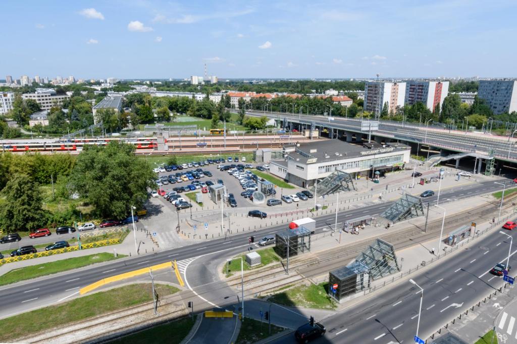 Pohľad z vtáčej perspektívy na ubytovanie Westfield Arkadia P&O Serviced Apartments