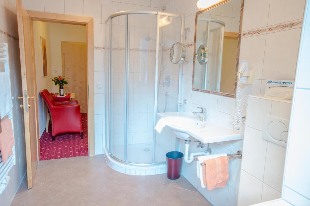 Koupelna v ubytování Superior Hotel Persal