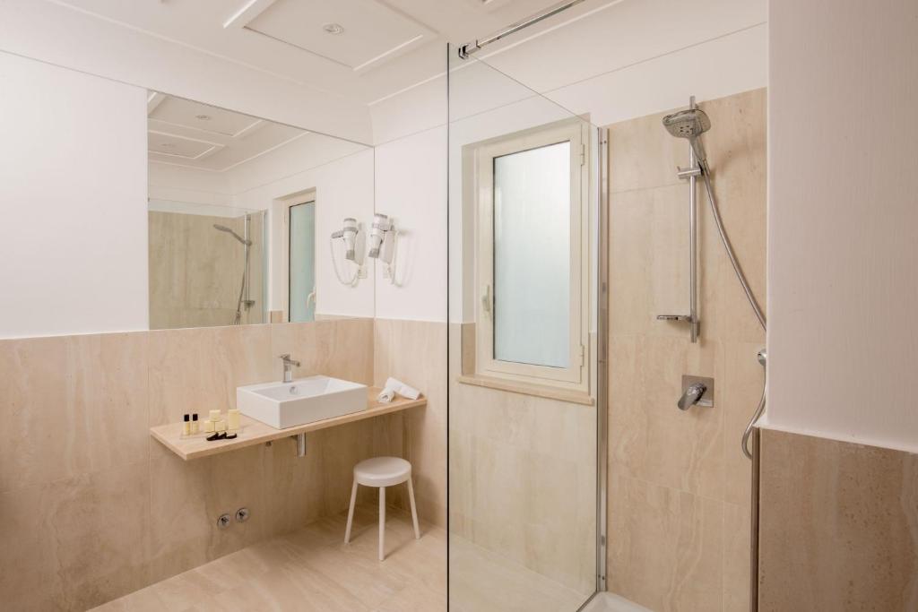 Koupelna v ubytování Hotel Nord Nuova Roma