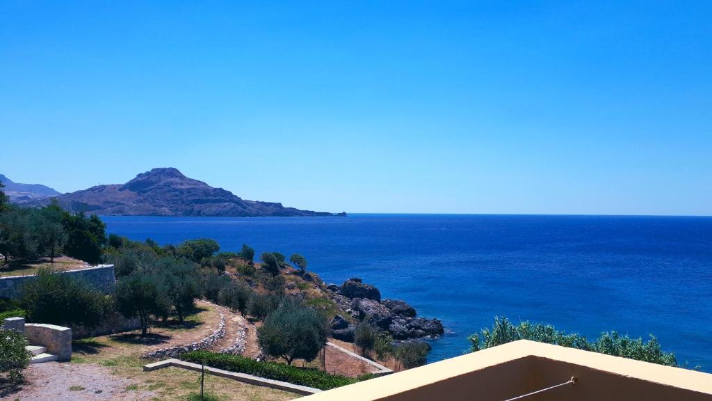 a view of the ocean from a house at Creta Spirit in Plakias