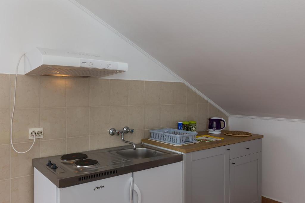Kuchyňa alebo kuchynka v ubytovaní Apartment Bruana 5