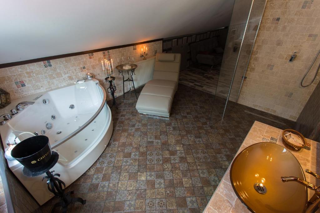Koupelna v ubytování Pension Casa Wenge