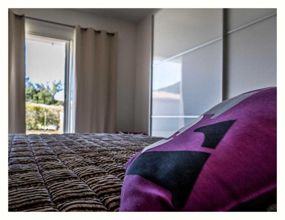 Postel nebo postele na pokoji v ubytování Villa 4 étoiles Sole di Corsica