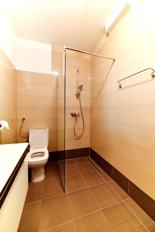Koupelna v ubytování Apartman Hertz