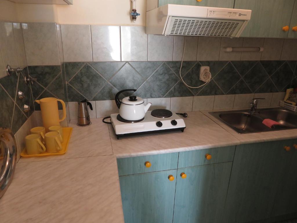 Kuchnia lub aneks kuchenny w obiekcie Kővirág Apartman
