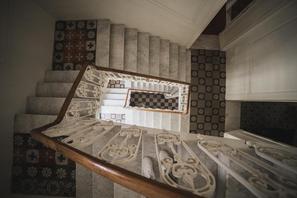 Letto o letti in una camera di Villa Giordanelli