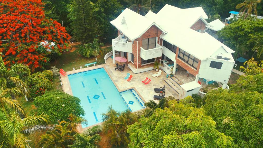 Casa de las Flores tropical内部或周边的泳池