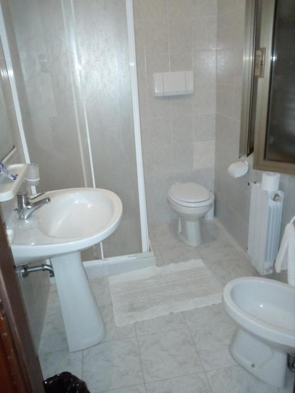 Koupelna v ubytování Hotel La Mimosa