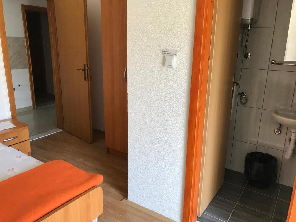 Koupelna v ubytování Room Ivana