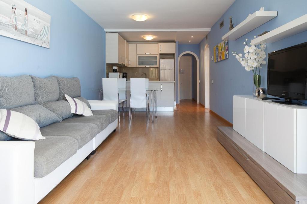 TV a/nebo společenská místnost v ubytování UHC Los Flamencos Family Apartments
