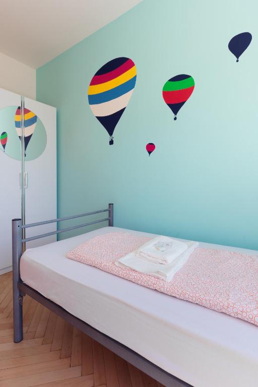 Postel nebo postele na pokoji v ubytování Patio Hostel