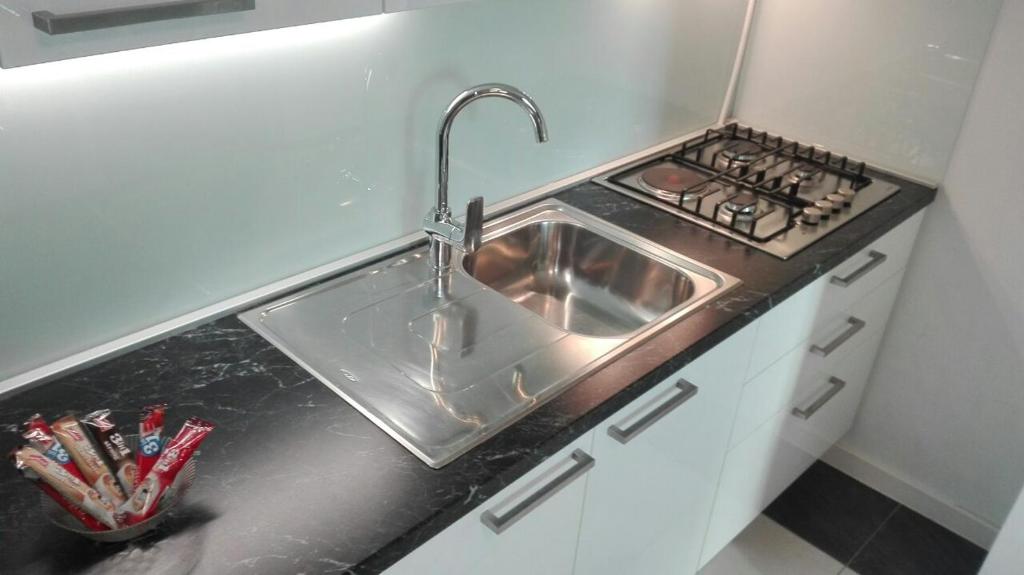 Kuchyňa alebo kuchynka v ubytovaní Apartment Osk